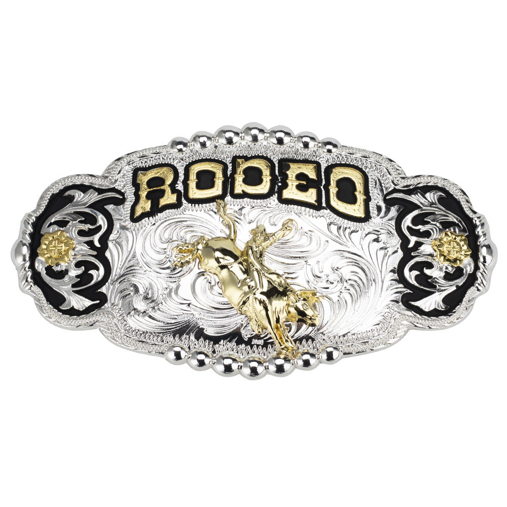 Rodeo Champion Bull Rider Western Belt Buckle