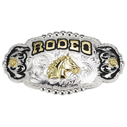 Rodeo Champion Bull Rider Western Belt Buckle