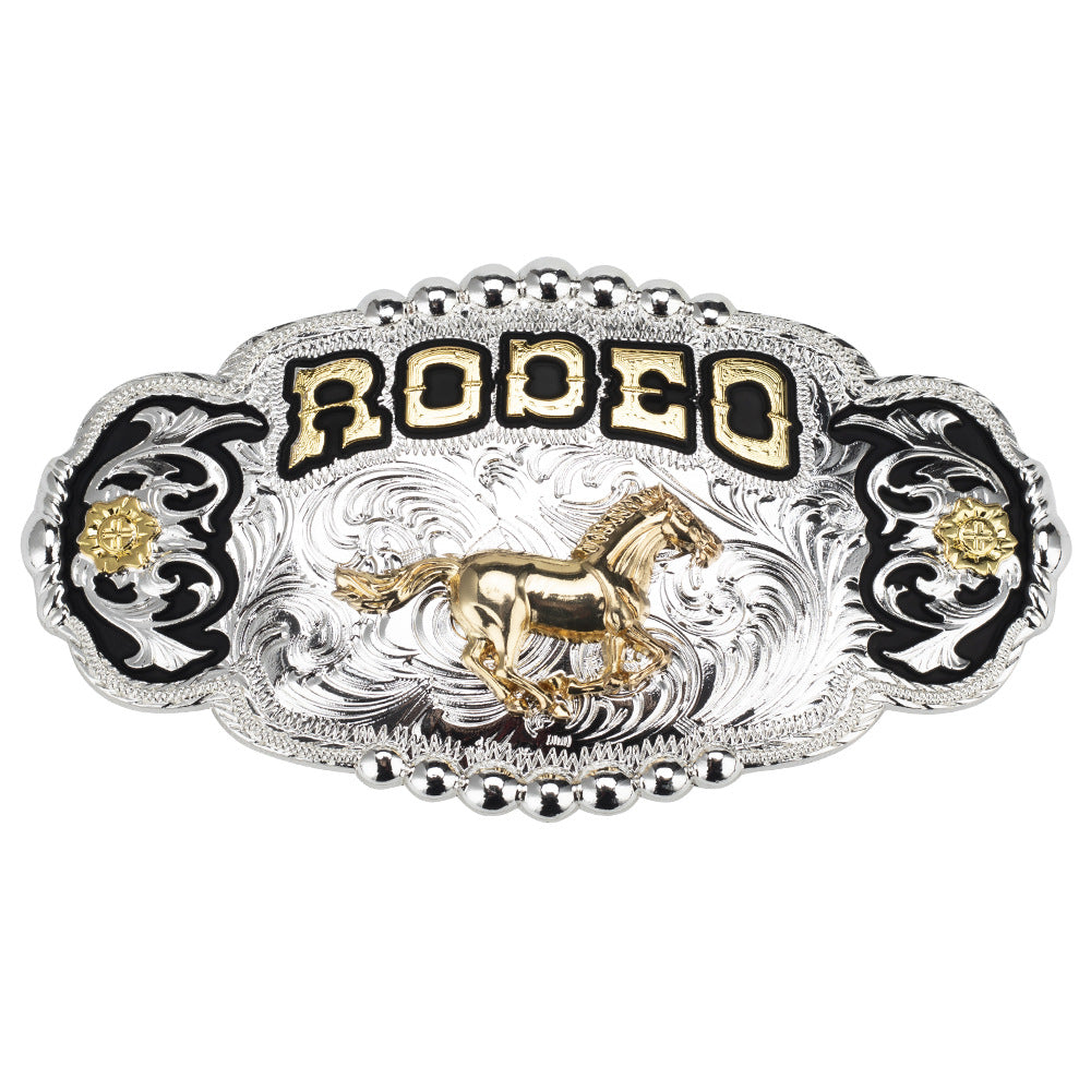 Rodeo Champion Bull Rider Western Belt Buckle