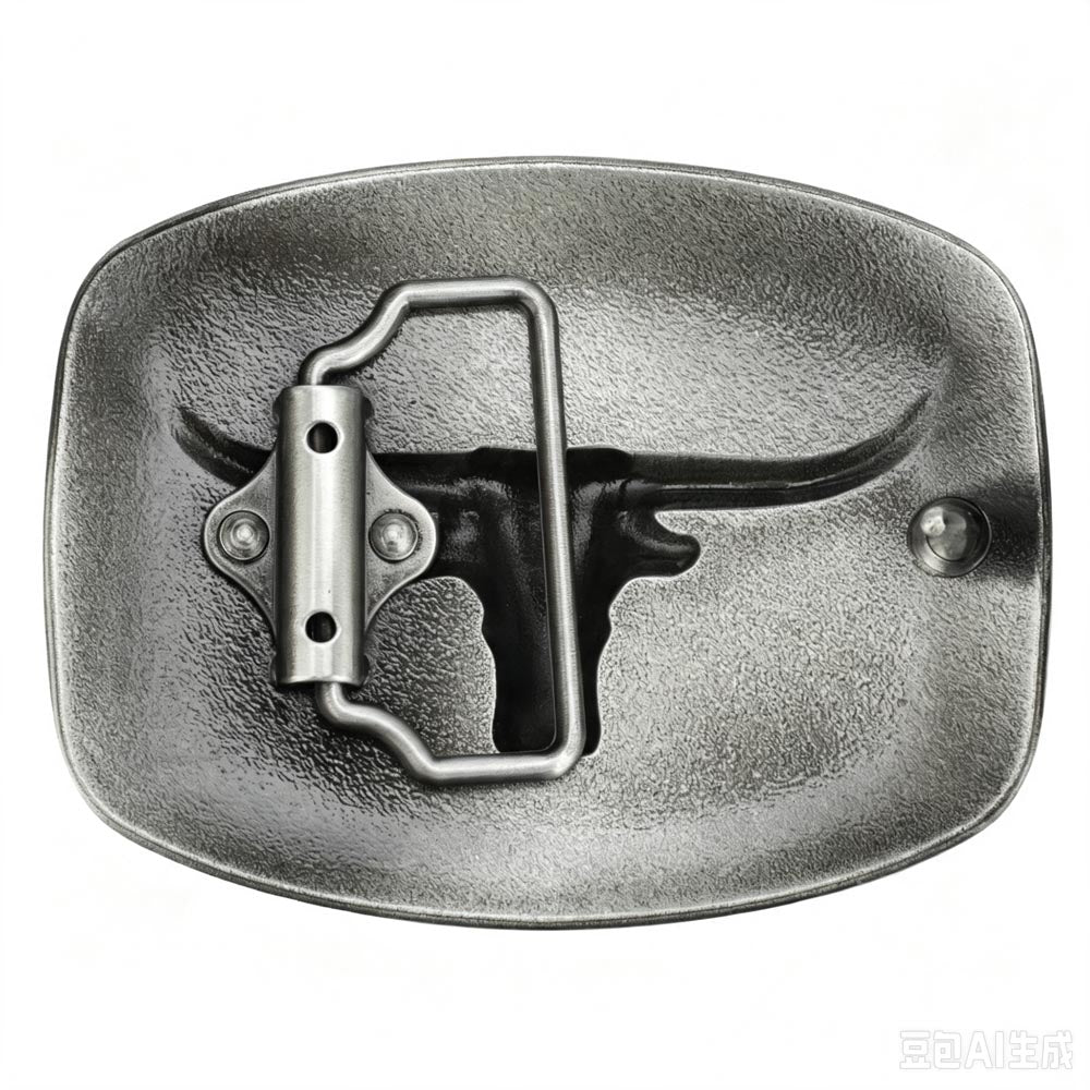 Vintage Texas Longhorn Western Belt Buckle