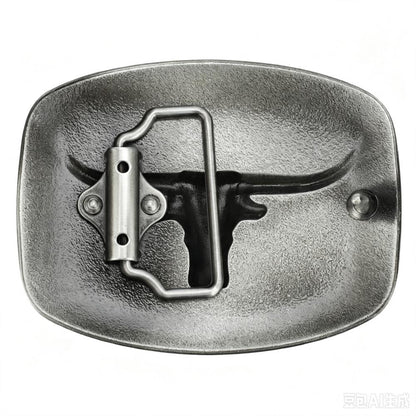 Vintage Texas Longhorn Western Belt Buckle
