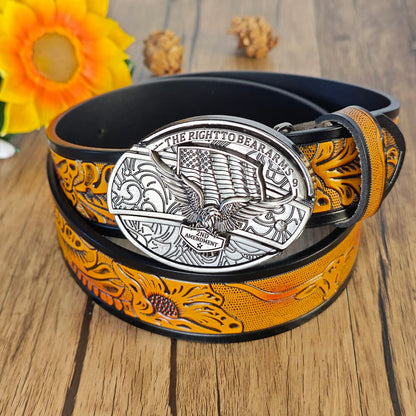 Western Cowboy Belt With Belt Buckle