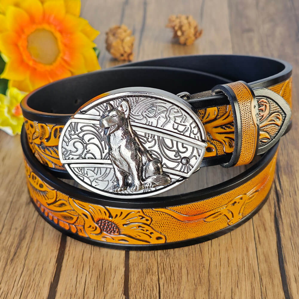 Western Cowboy Belt With Belt Buckle