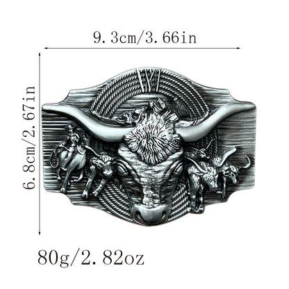 Western longhorn belt buckle, suitable for western style lovers