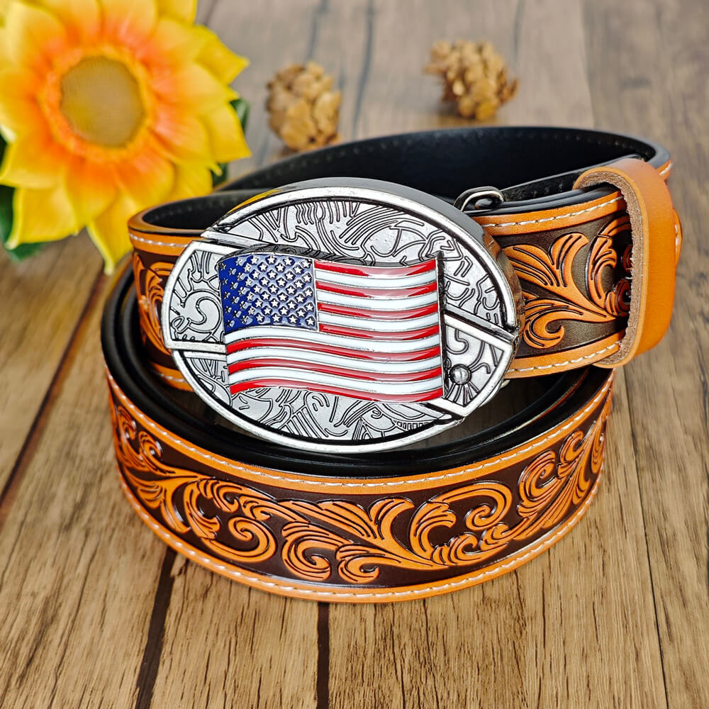 Gürtel im Western-Stil mit Country-Prägung