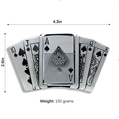 Belt Buckle With Lighter-poker