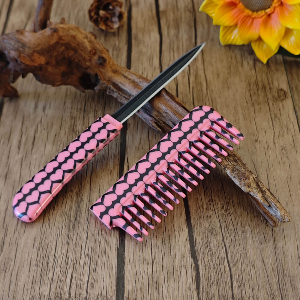 Portable everyday carry comb with hidden feature