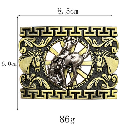 Rodeo Bull Rider Belt Buckle – Western Cowboy 3D Design