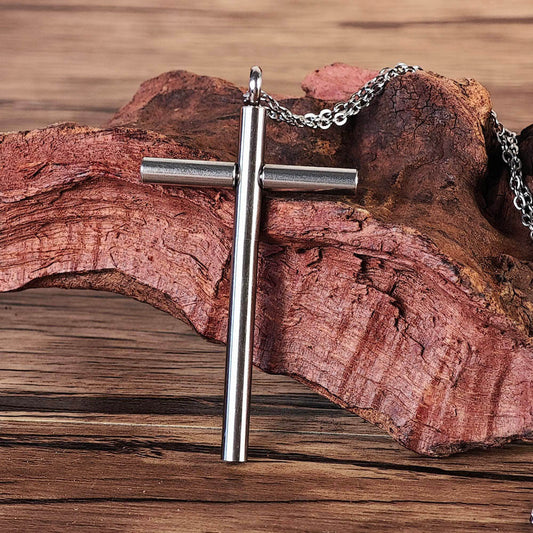 Collar con cruz de seguridad