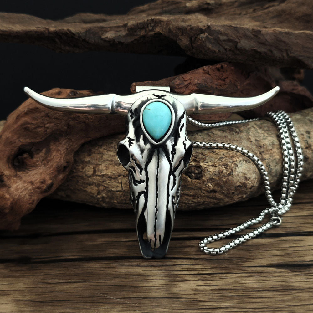 Collar Western Longhorn - Turquesa