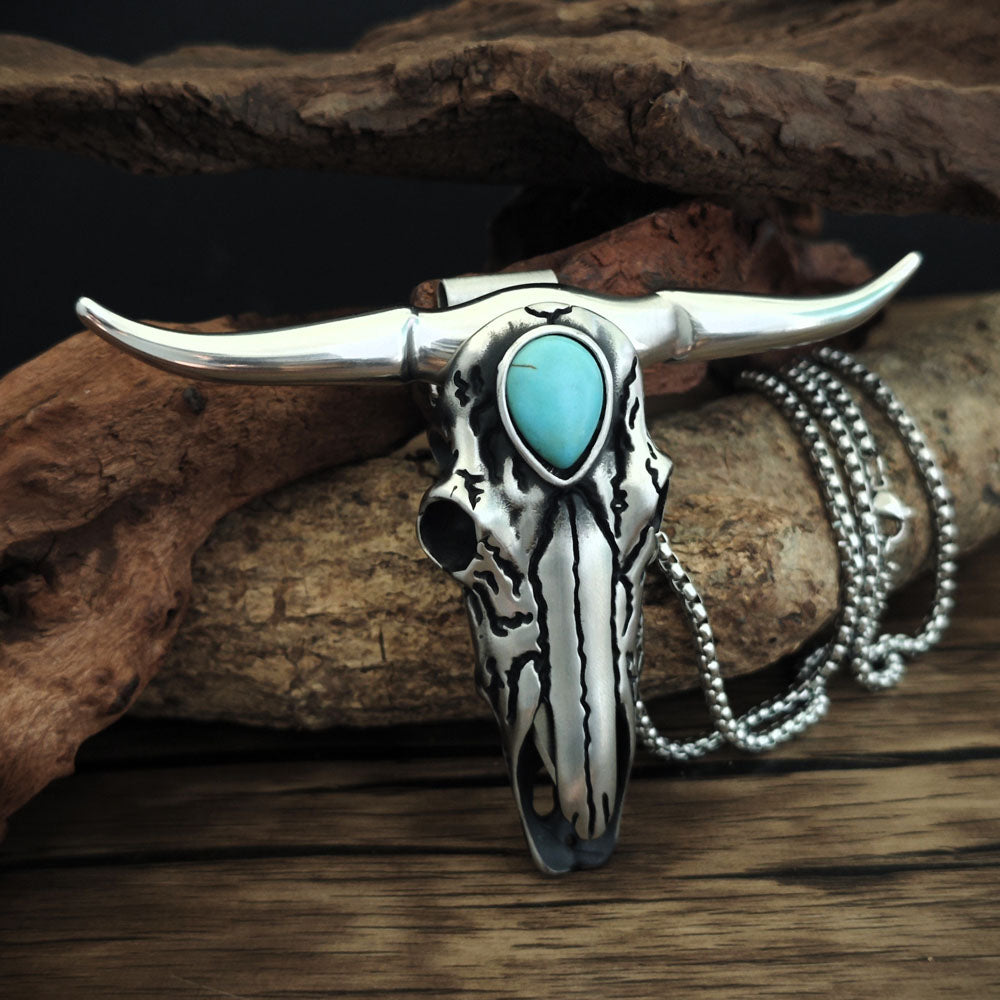 Collar Western Longhorn - Turquesa