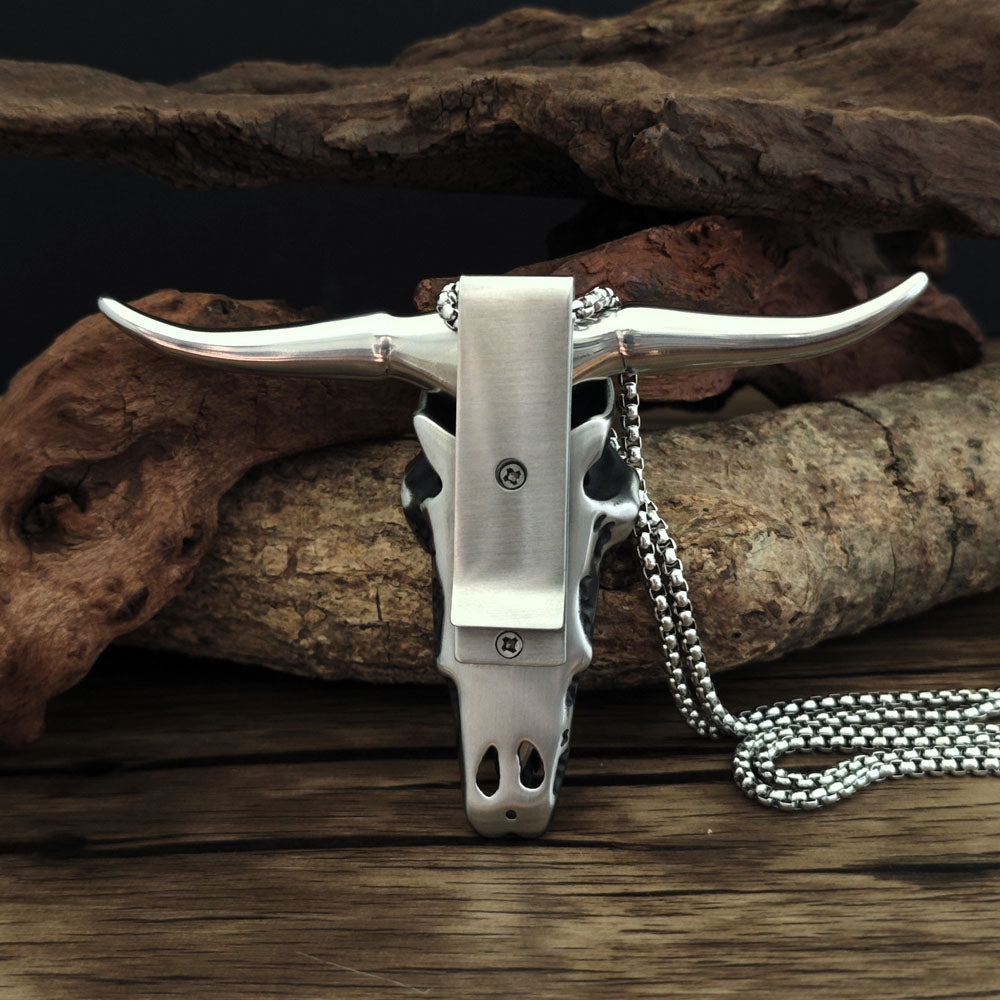 Longhorn Skull Necklace